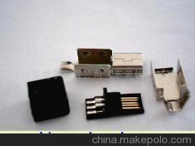 【MINIUSB 5P公前五后五4件式电脑连接器(图)】价格,厂家,图片,其他数码产品配件,信而昌电子(东莞销售部)-